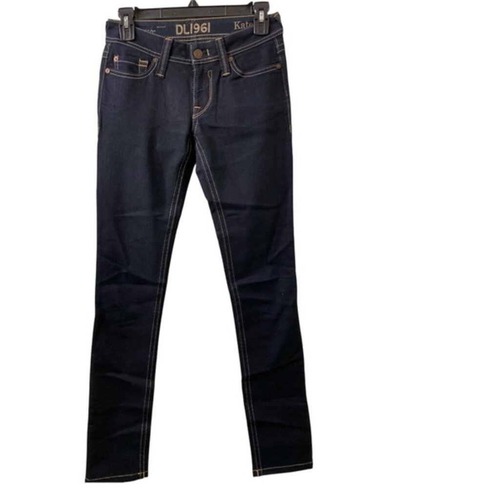 DL1961 Kate Slim Straight Tall Women Black Jeans Size 26/33